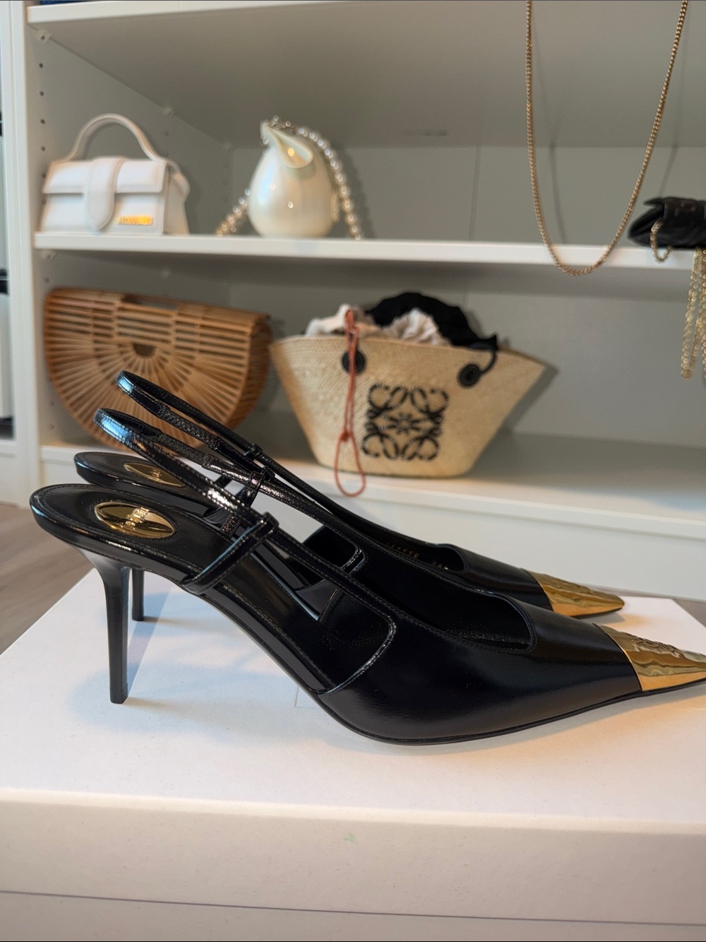 Saint Laurent YSL Jeanne Slingback Pumps | EU 38.5 / US 8.5 | BRAND NEW - Picture 2 of 3